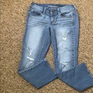 American eagles cropped jeans